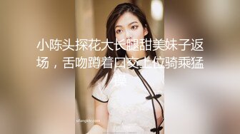 小陈头探花大长腿甜美妹子返场，舌吻蹲着口交上位骑乘猛操