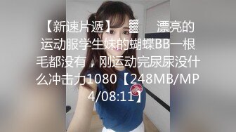 【新速片遞】 ㍿▓❤️漂亮的运动服学生妹的蝴蝶BB一根毛都没有，刚运动完尿尿没什么冲击力1080【248MB/MP4/08:11】